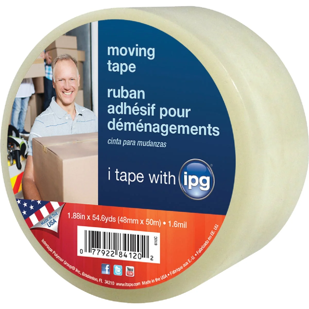 Reusable IPG 1.88 In. x 55 Yd. Economy Sealing Tape Efficient