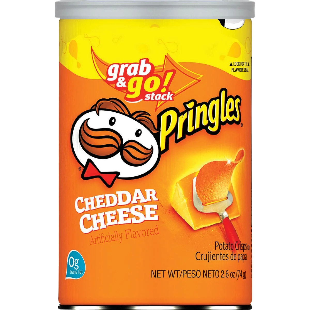 Premium Pringles Cheddar Cheese 2.50 Oz. Chips Fine Crafted