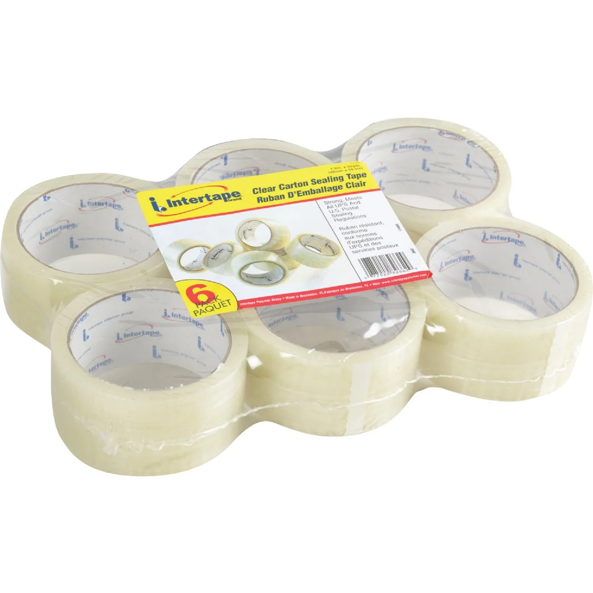 Crafted IPG 1.88 In. x 55 Yd. Economy Sealing Tape 6-Pack Elite