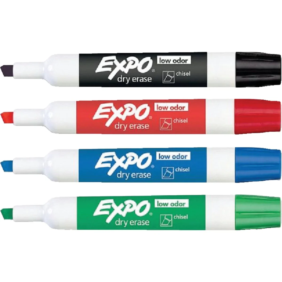 Premium Material Expo Large Dry Erase Marker Assortment 4-Pack Effective