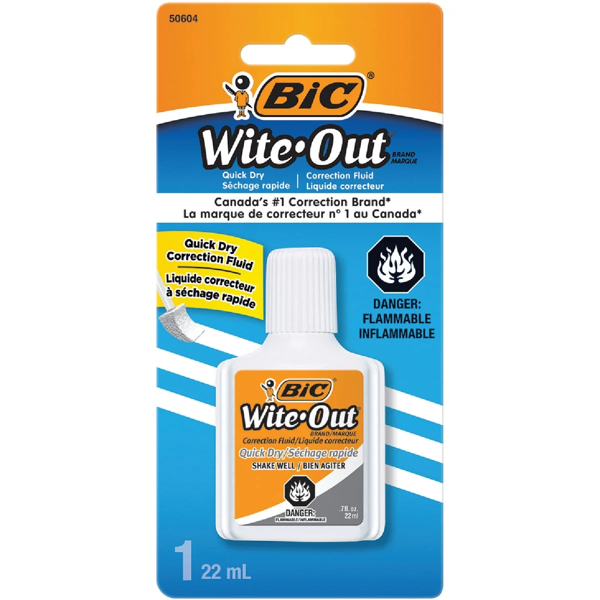 Advanced Bic Wite-Out Plus 0.7 Fl. Oz. Foam Brush Applicator Correction Fluid Durable