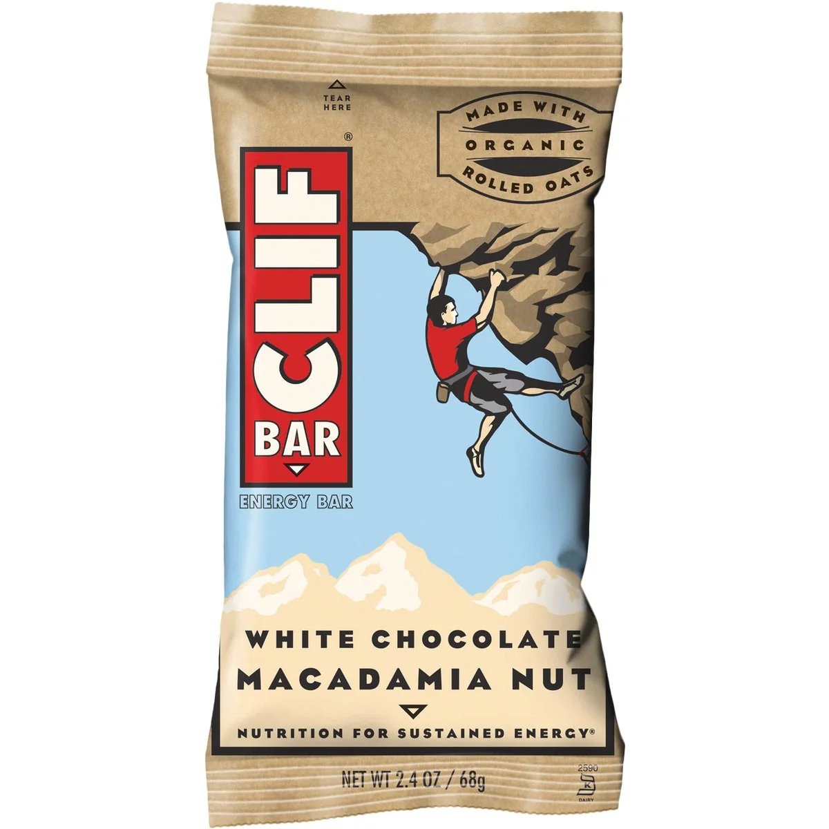Fine Crafted Clif Bar White Chocolate 2.4 Oz. Energy Nutrition Bar High-Quality