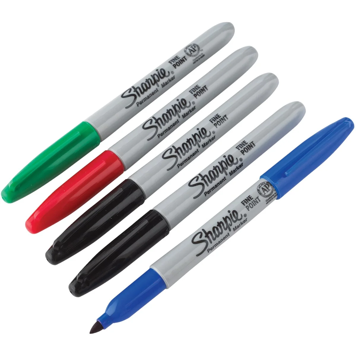 Fast Sharpie Assorted Fine Point Permanent Marker 5-Pack Organic