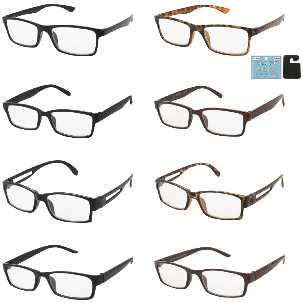 Environmentally Friendly Shark Eyes Assorted Plastic Reading Glasses Unique