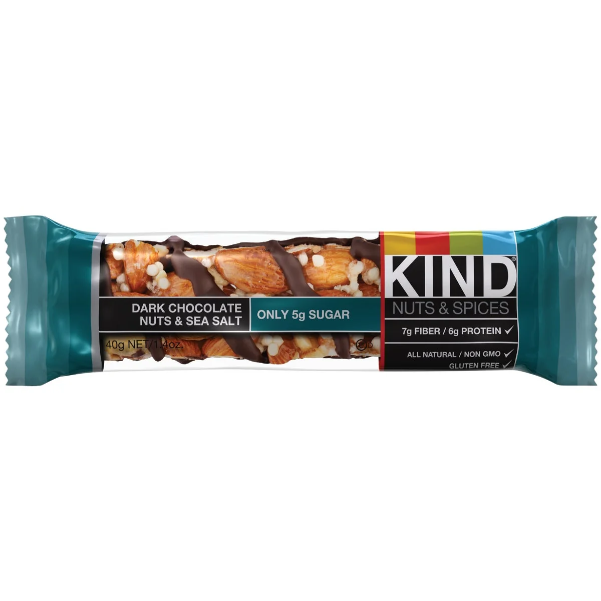 Responsible Kind Dark Chocolate Nuts Sea Salt 1.4 Oz. Nutrition Bar Trusted