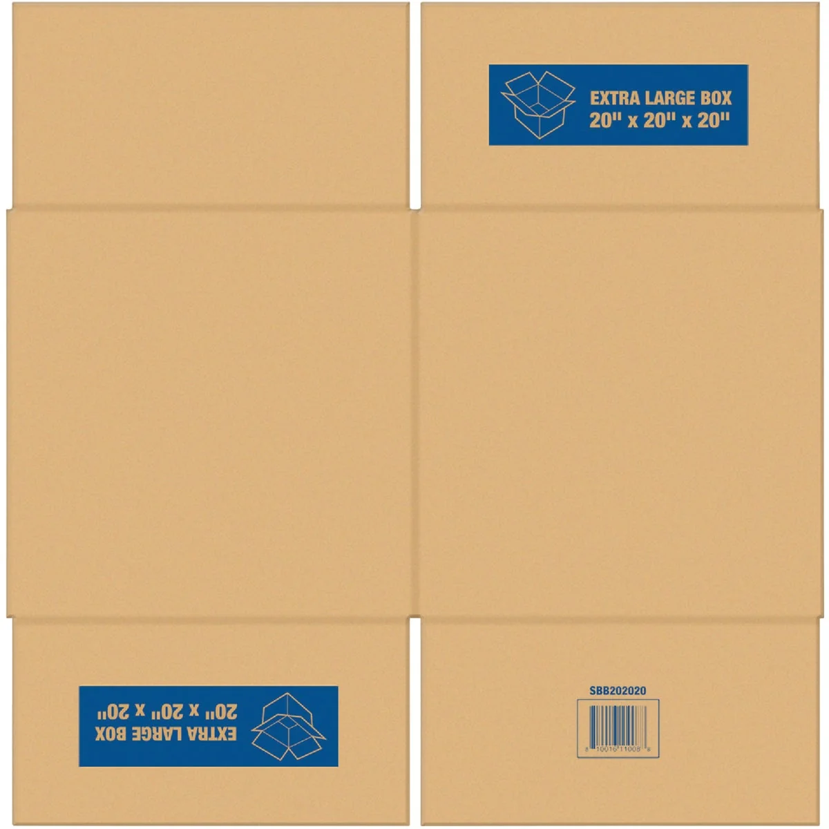 Excellent Square Built Extra Large Cardboard Moving Box Healthy