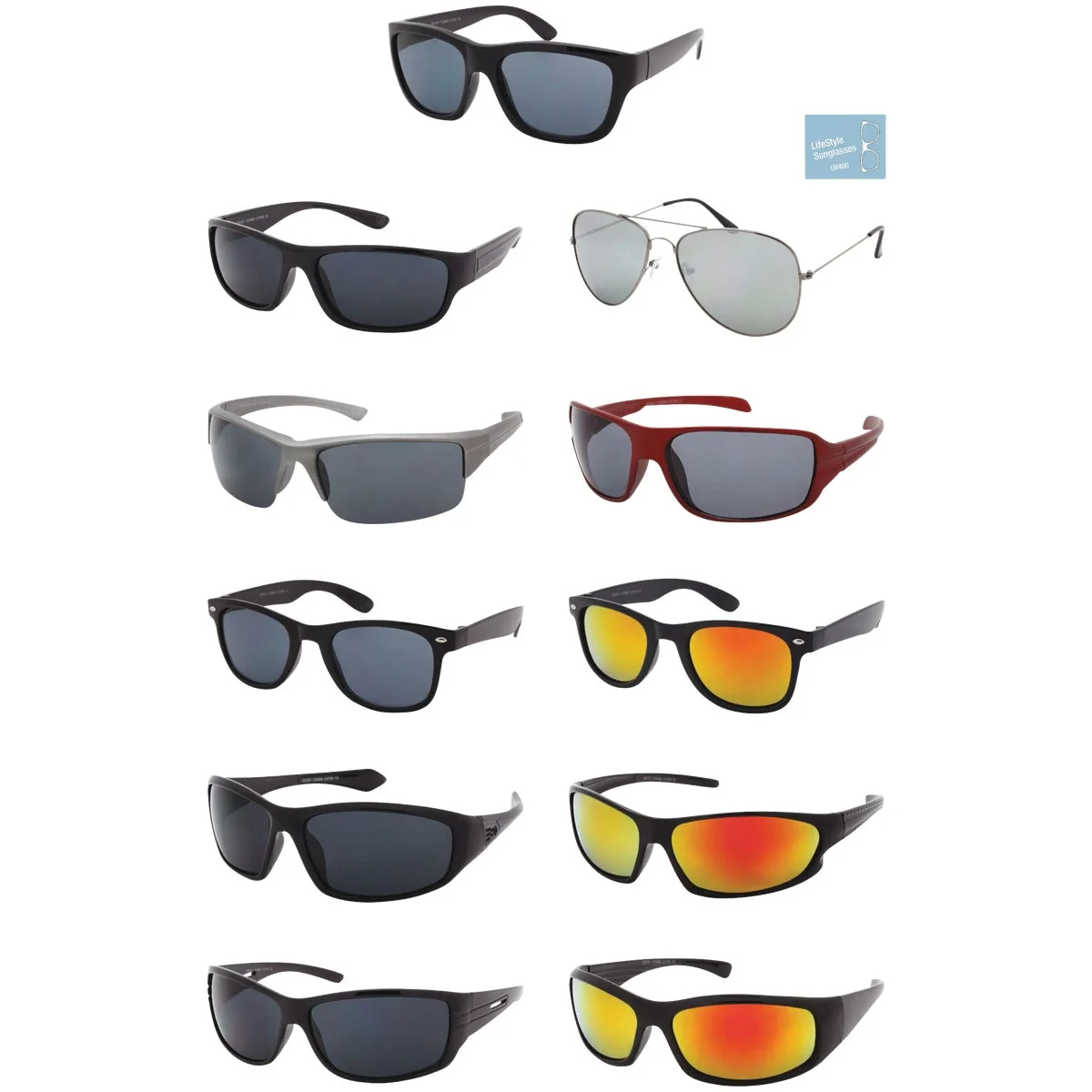 Efficient Shark Eyes Assorted Sport Lifestyle Sunglasses Dependable