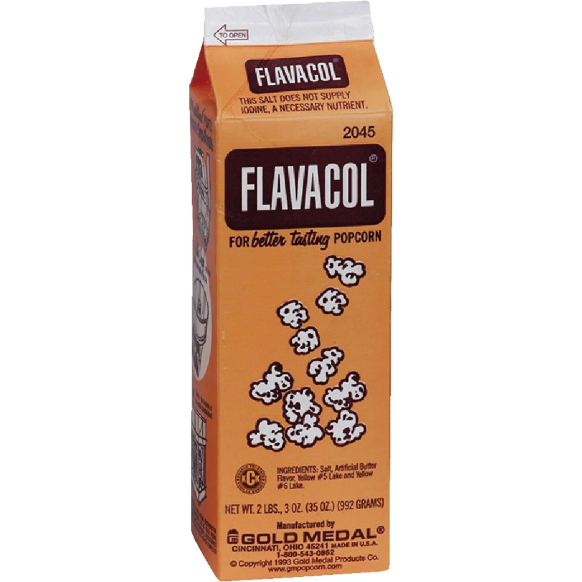 Practical Gold Medal Flavacol 35 Oz. Seasoning Popcorn Salt Natural