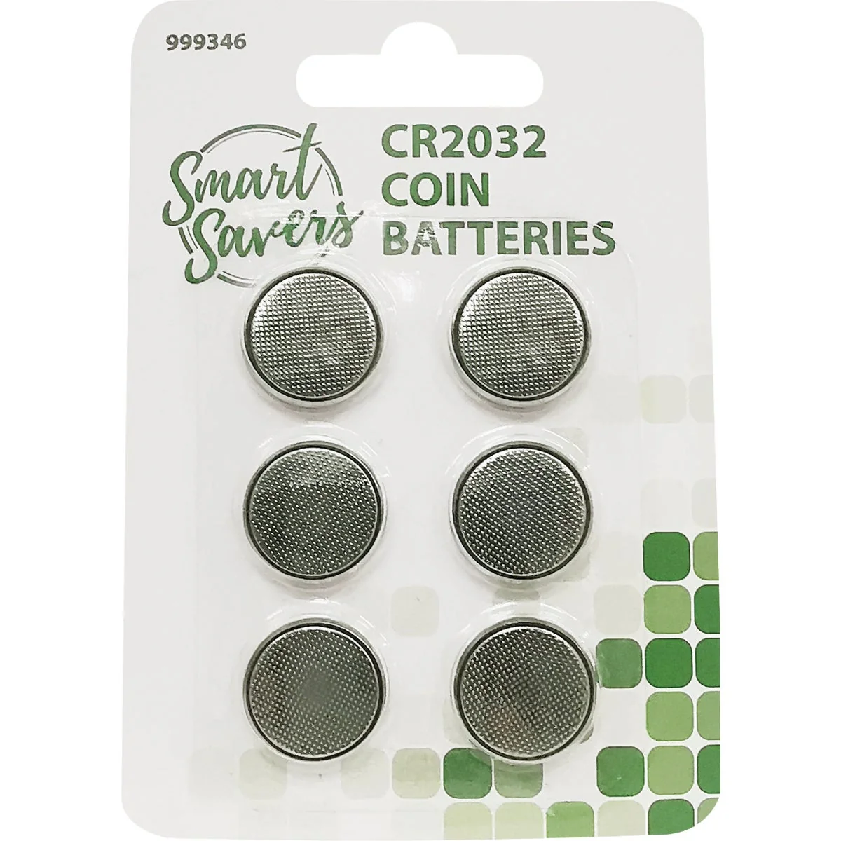 User-Friendly Smart Savers CR2032 Lithium Ion Coin Button Cell Battery 6-Pack Practical