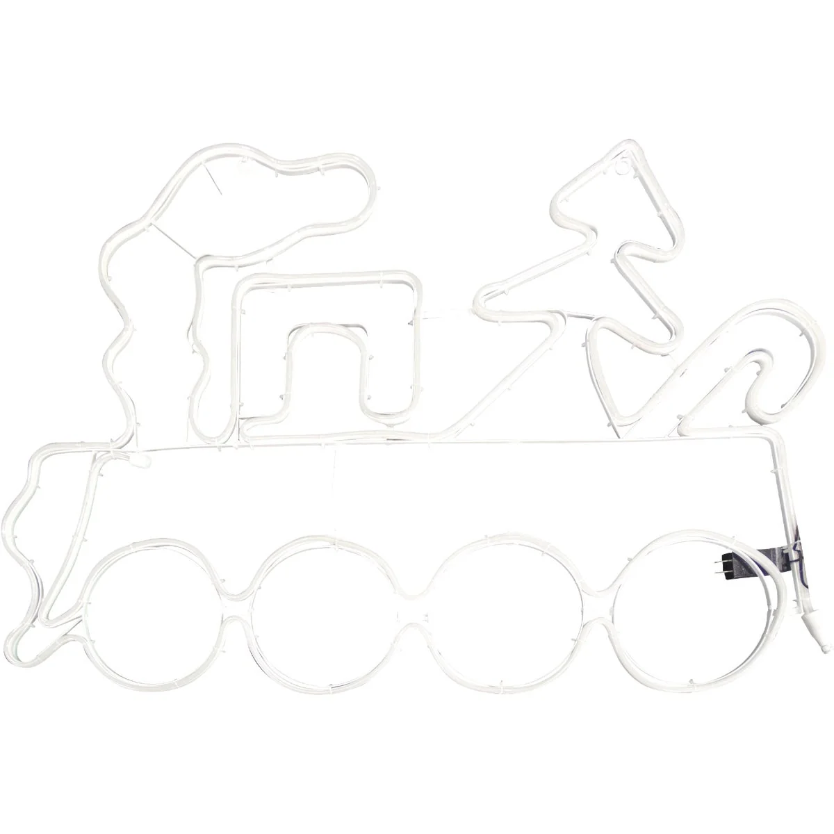 Carefully Designed Alpine 36 In. LED Multi-Color Christmas Train Lighted Decoration Fine