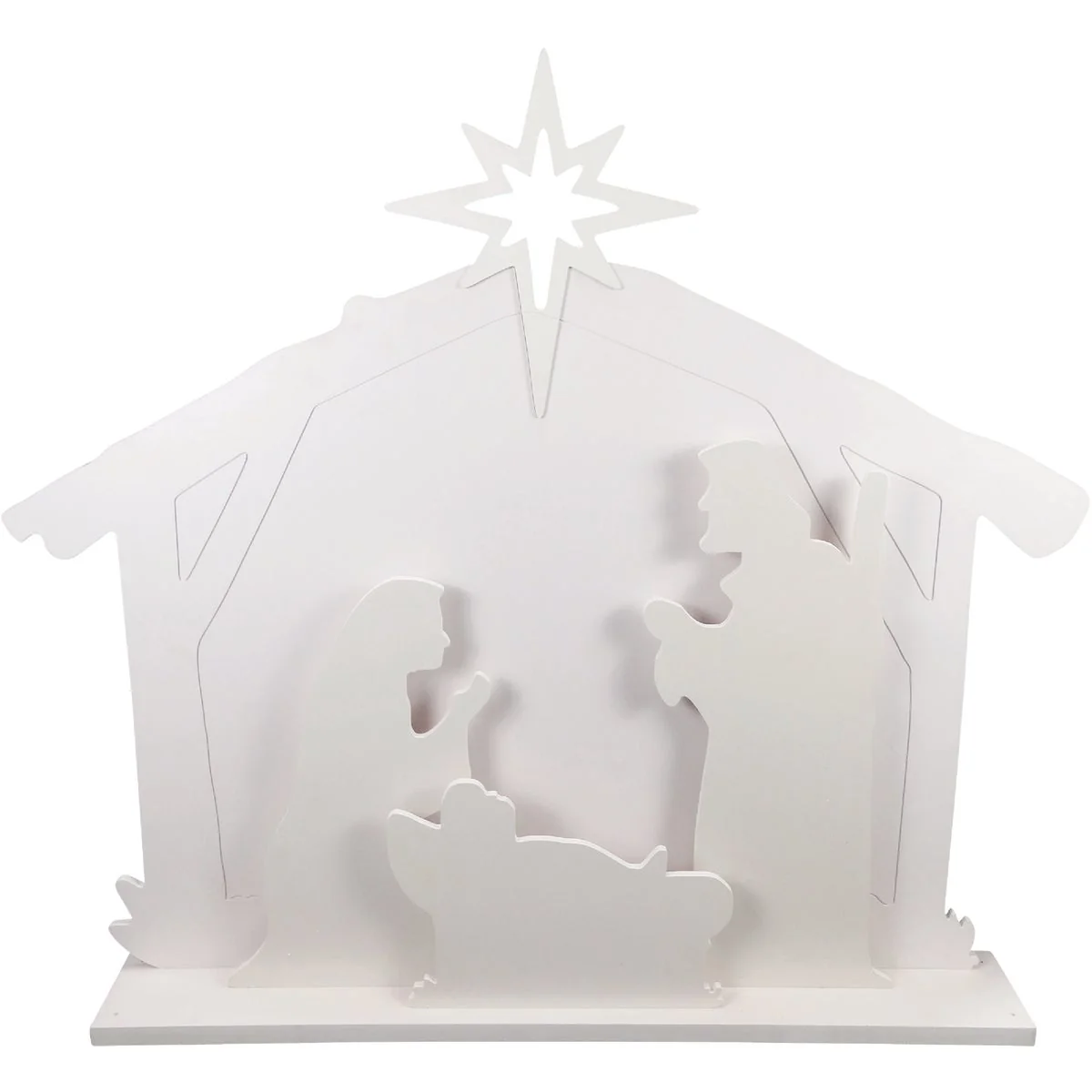 Casual Alpine 48 In. LED Nativity Scene Christmas Silhouette Lighted Decoration Quality