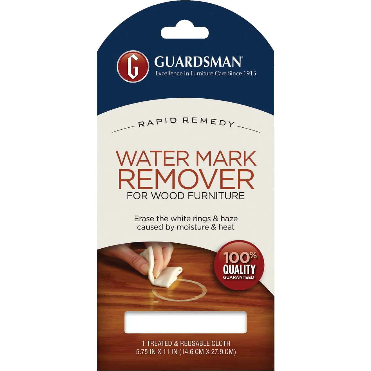 Effective Guardsman Water Mark Remover Cloth for Wood Furniture Certified
