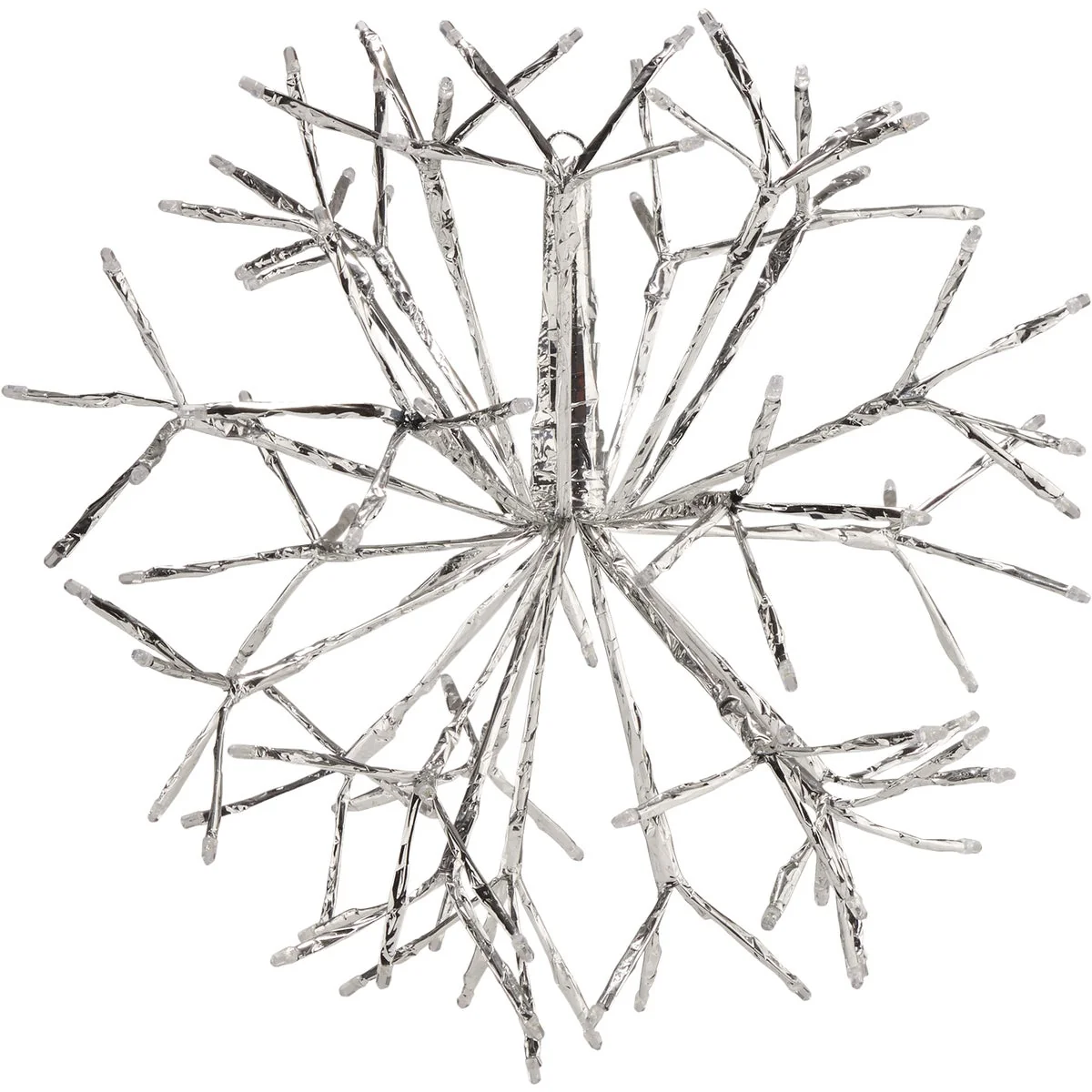 Luxury Alpine 16 In. LED White Snowflake Ornament Lighted Decoration Effective