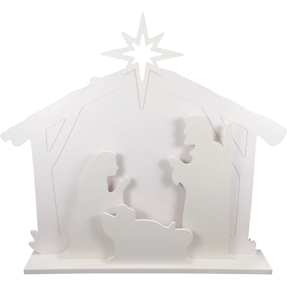 Reusable Alpine 28 In. H. LED Nativity Scene Christmas Silhouette Lighted Decoration Proven