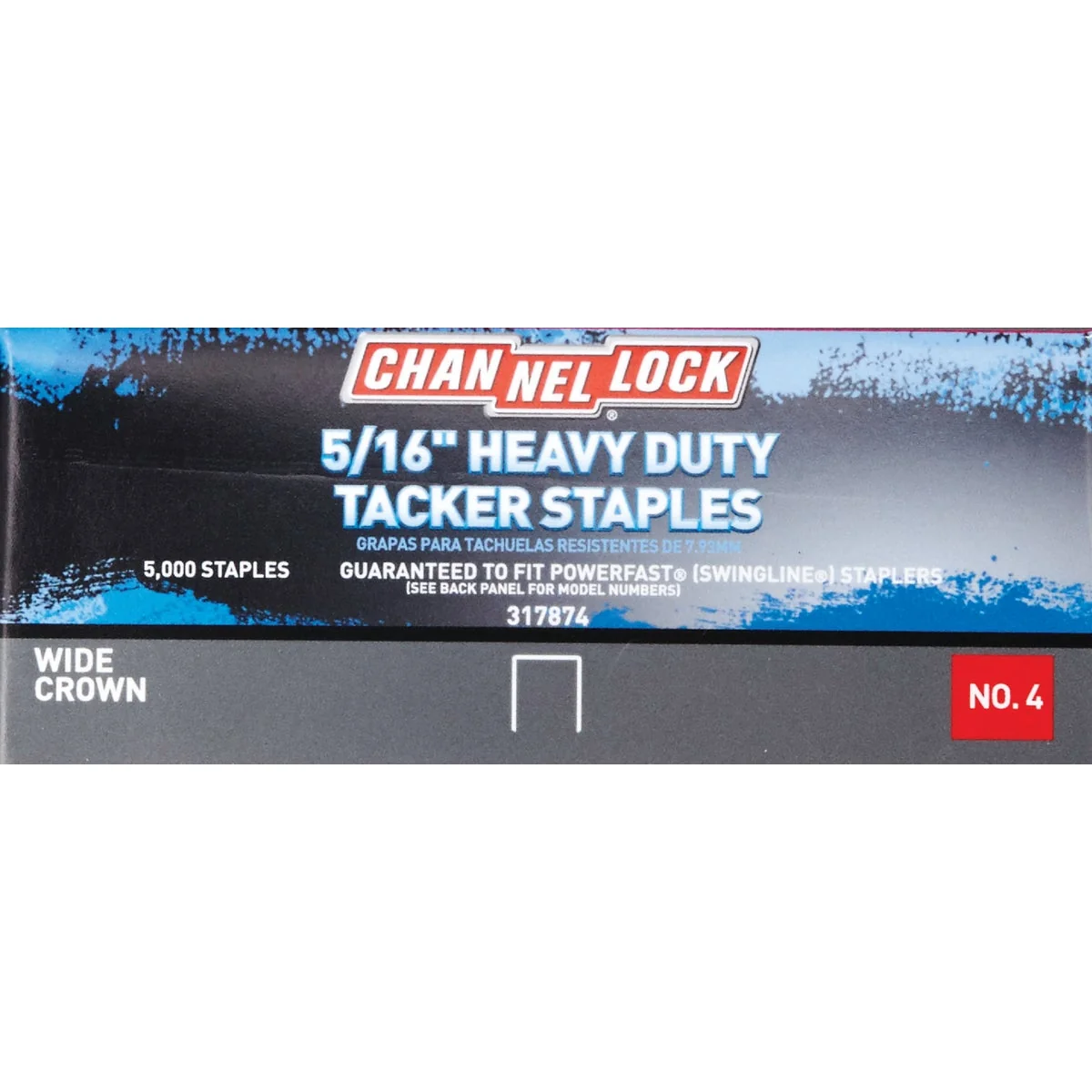 Powerful Channellock No. 4 Hammer Tacker Staple 5 16 In. 5000-Pack Classic