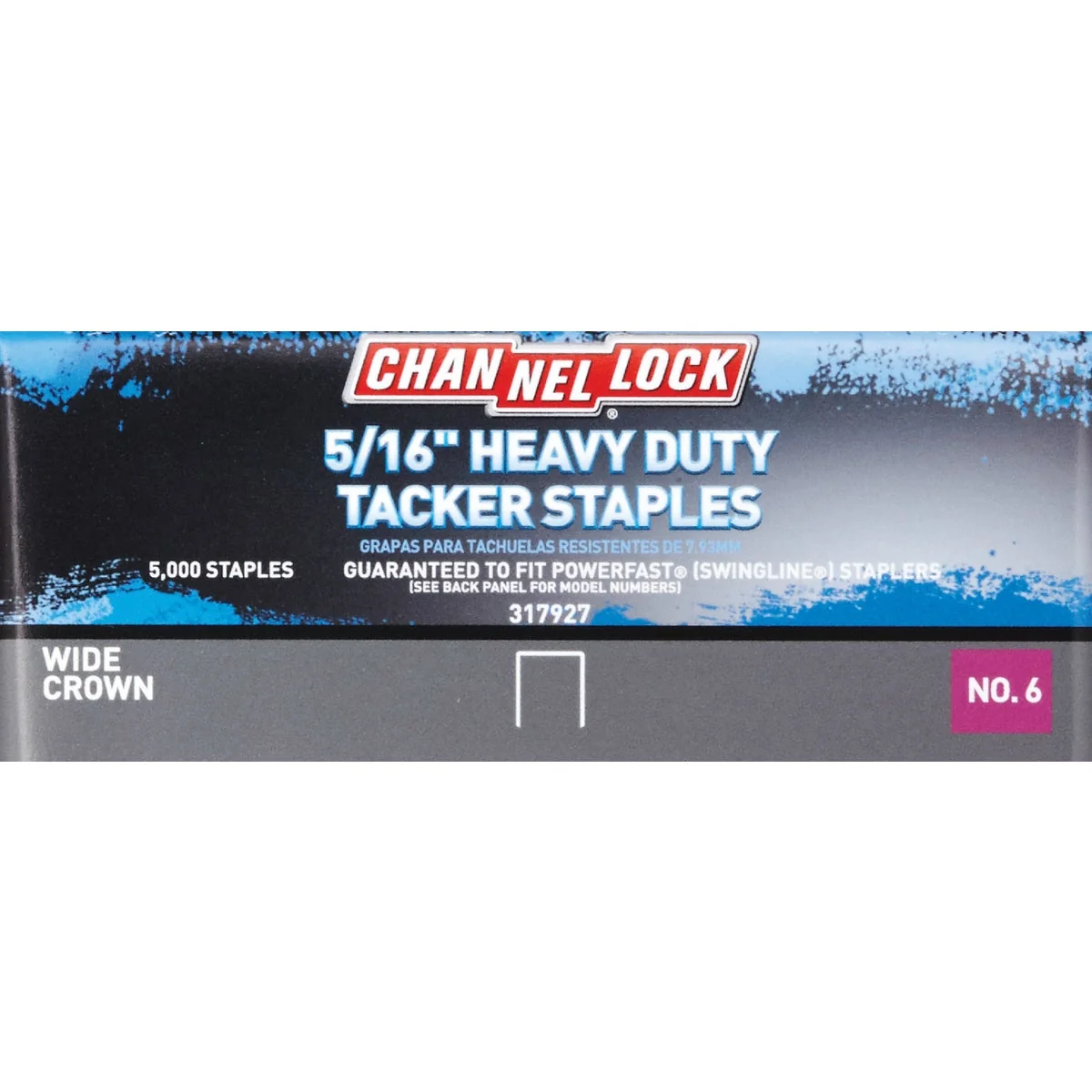 Exceptional Channellock No. 6 Hammer Tacker Staple 5 16 In. 5000-Count First-Class