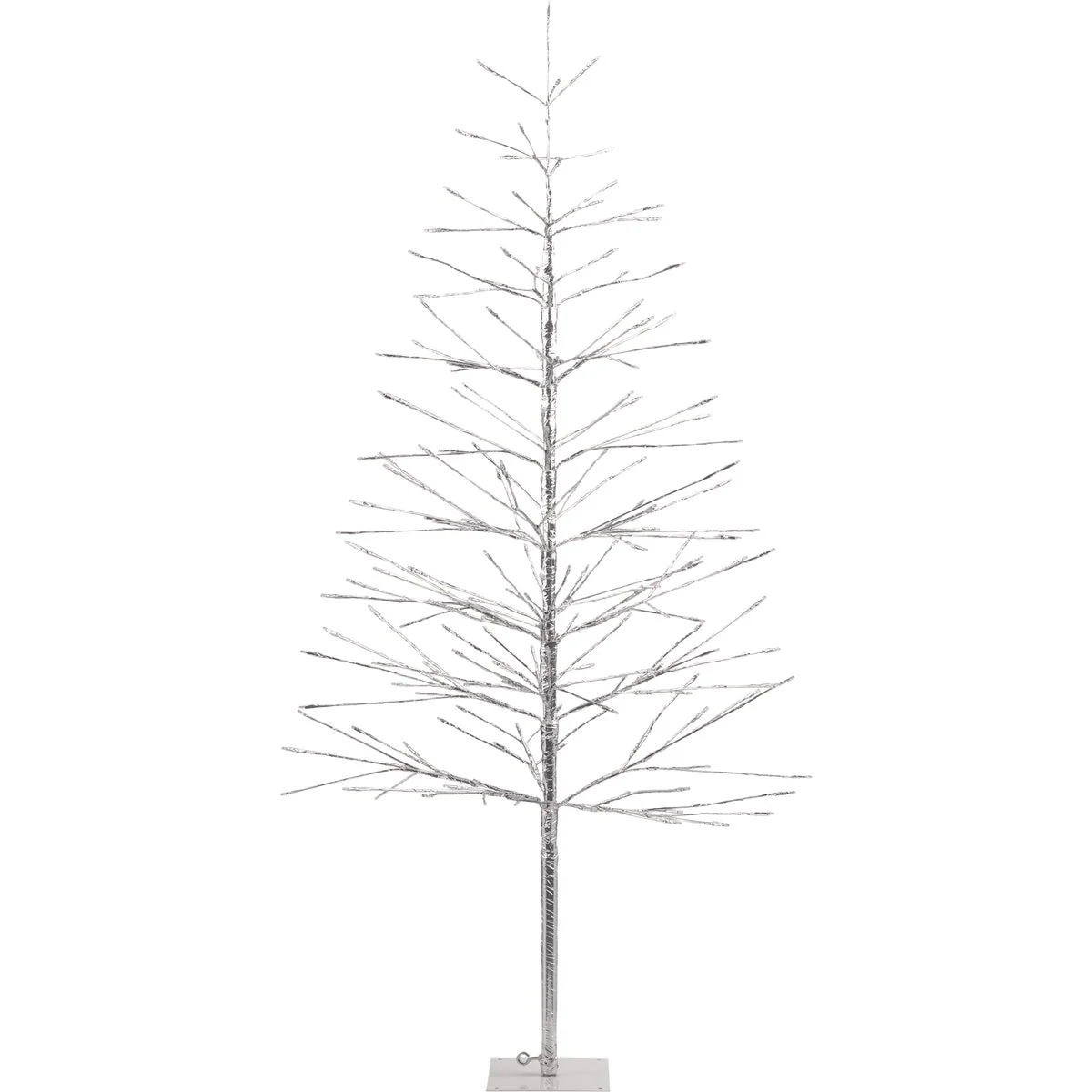 Unique Alpine 60 In. Silver Christmas Tree with Multi-Colored LED Lights Original