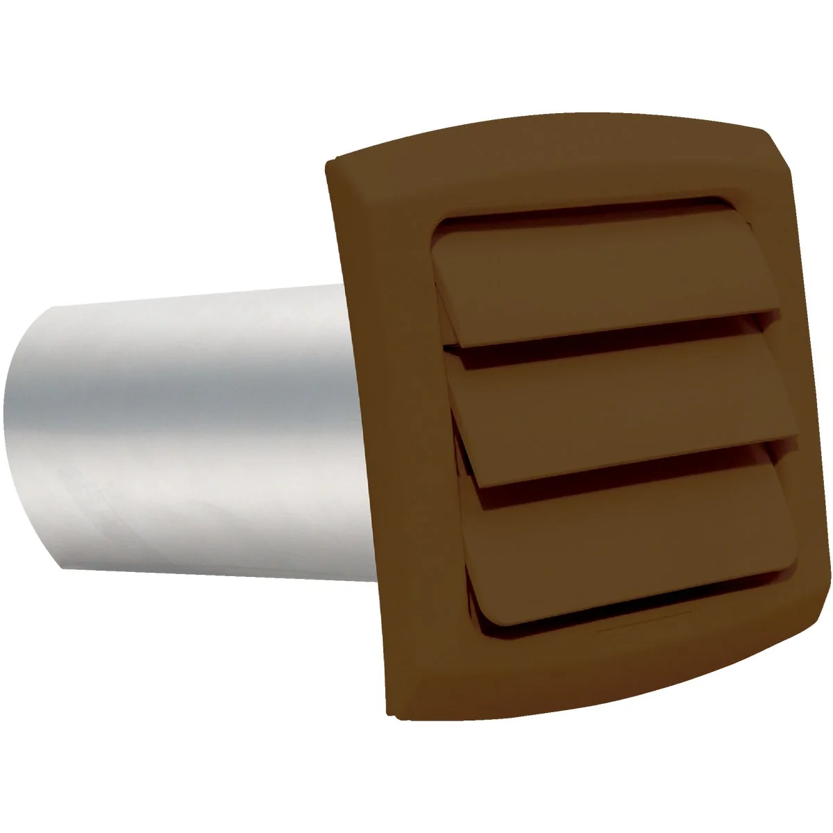 Traditional Dundas Jafine ProVent 4 In. Brown Louvered Dryer Vent Hood Fine Crafted