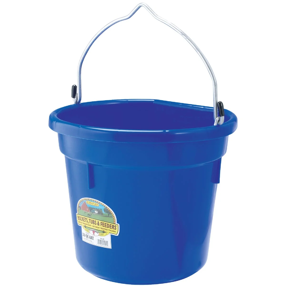 Unique Fortex Fortiflex 20 Qt. Black Poly Flat Back Bucket Genuine