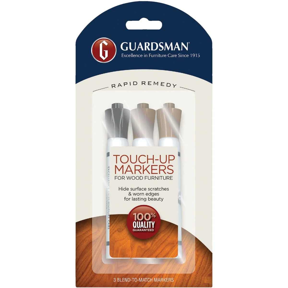 Easy-to-Use Guardsman Rapid Remedy Wood Furniture Touch-Up Markers 3-Pack Casual