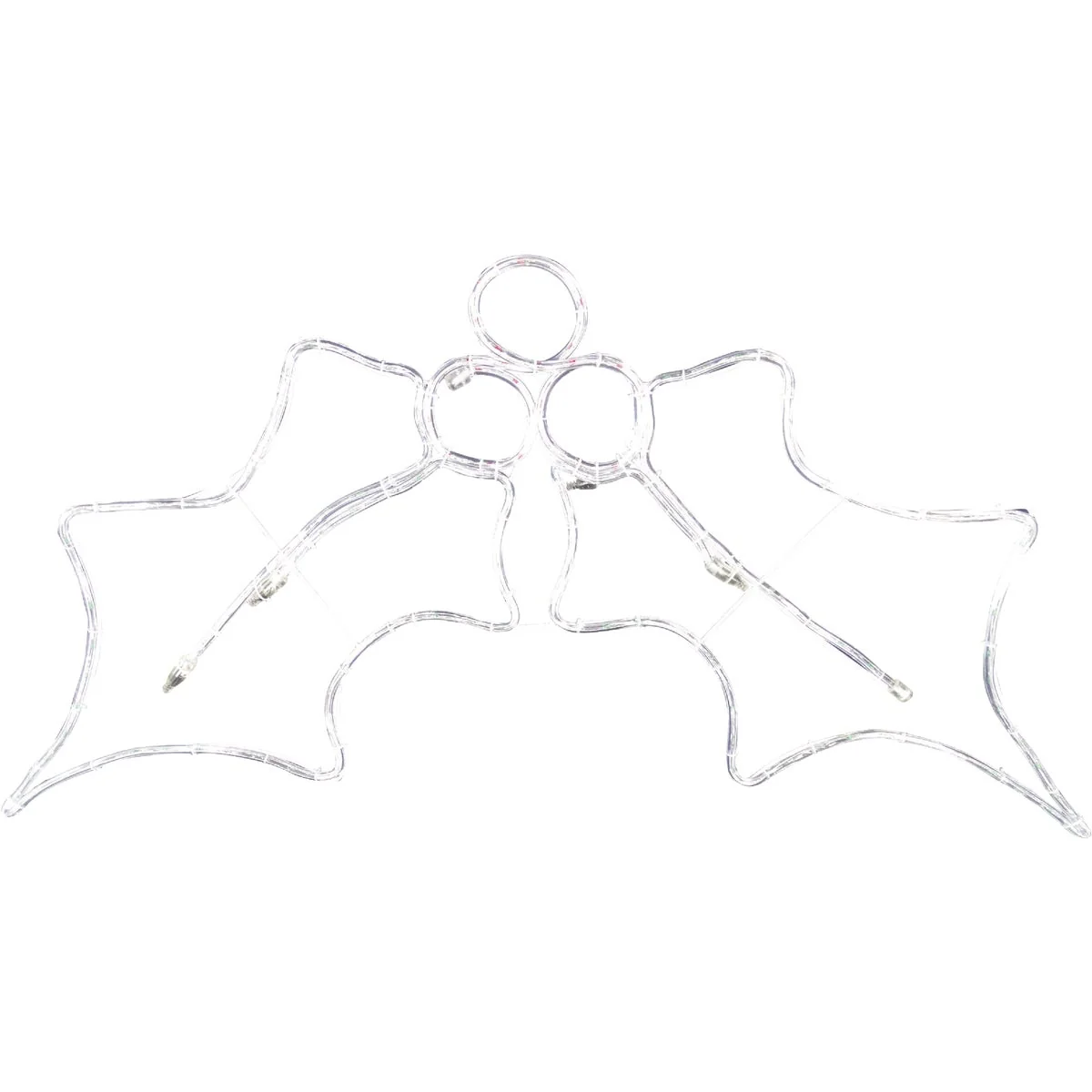 Pure Alpine 36 In. Red Green Motion LED Holly Leaves Lighted Decoration Solid