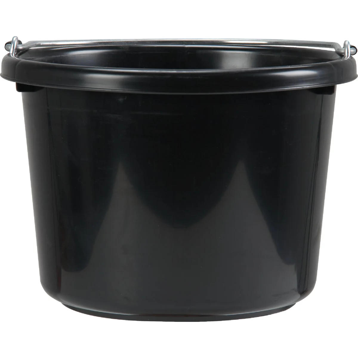 Selected Fortex Fortiflex 8 Qt. Black Poly Handy Bucket Clean