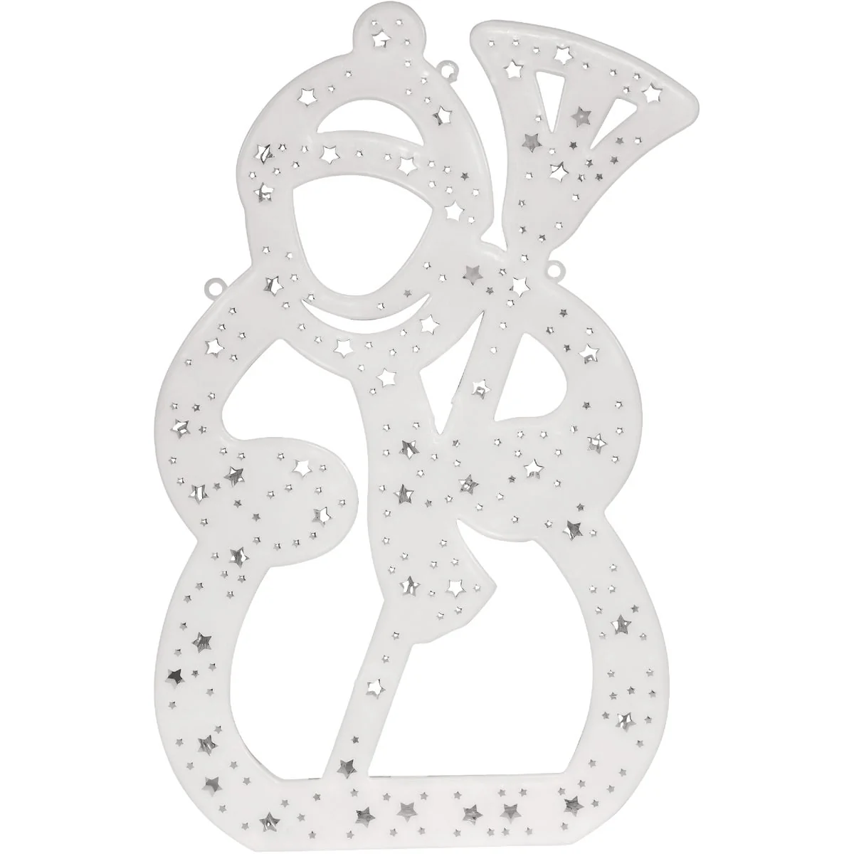 Proven Alpine 16 In. LED Multi-Color Flashing Christmas Snowman Flexible