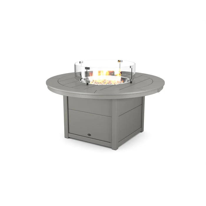 Exceptional Trex® Outdoor Furniture™ Trex Round 48 Fire Pit Table Green