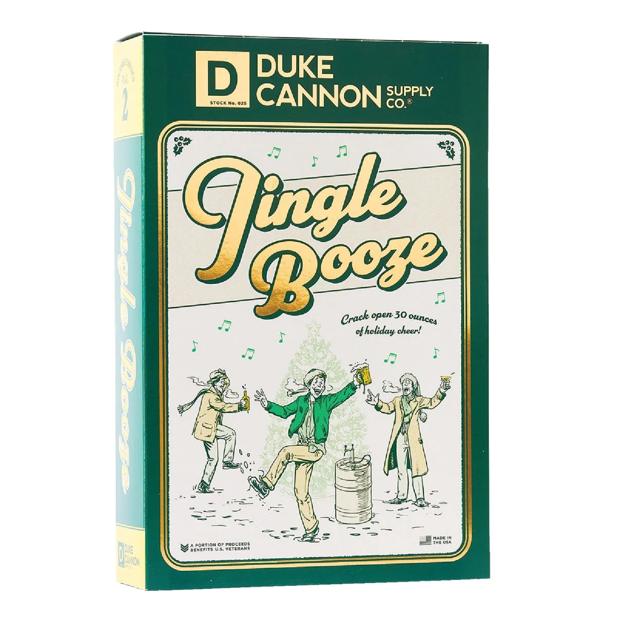 Quality Duke Cannon Jingle Booze Holiday Book Soap Gift Set 3-Pack Functional