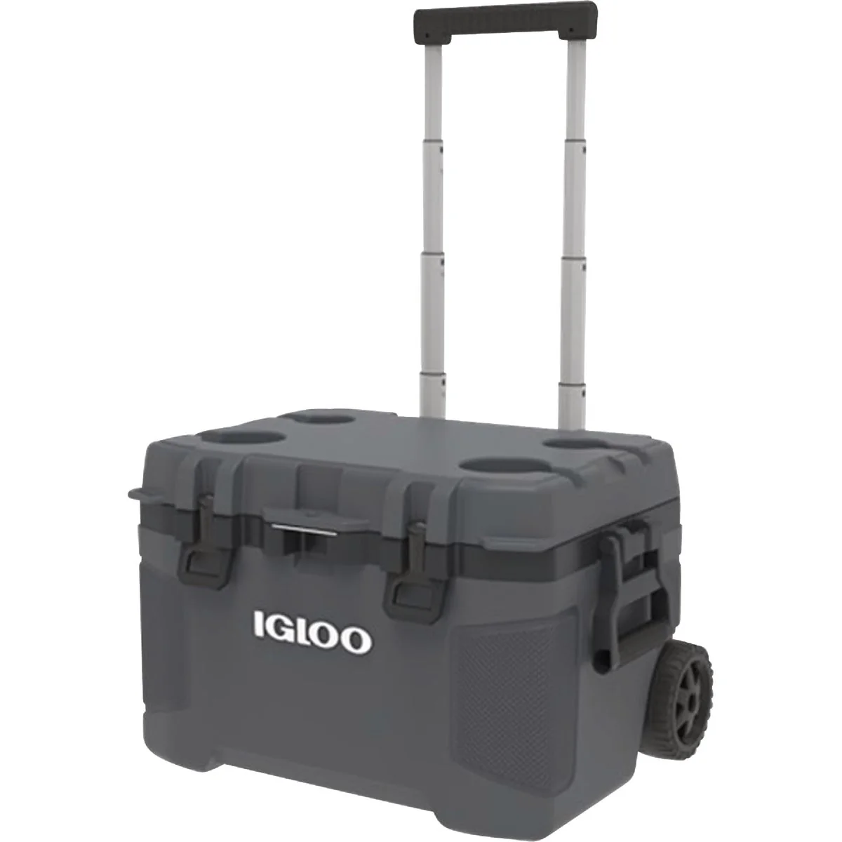 Elite Igloo TrailMate 52 Quart 2-Wheeled Cooler Carbonite Prestigious