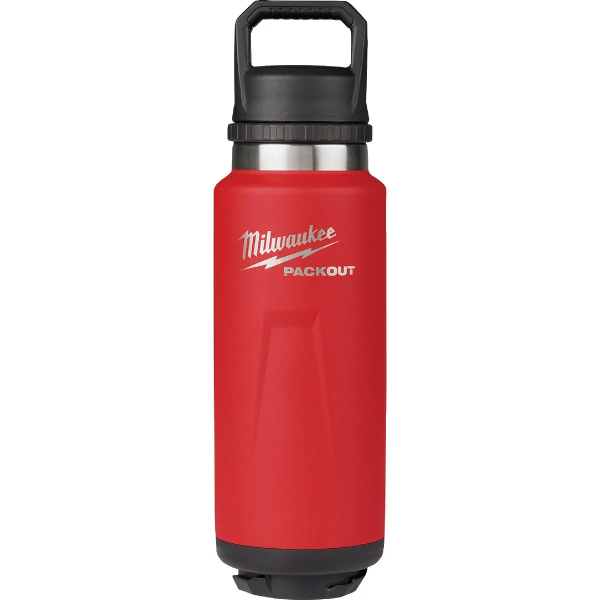 Trendy Milwaukee PackOut 36 Oz. Red Insulated Bottle with Chug Lid Long-Lasting