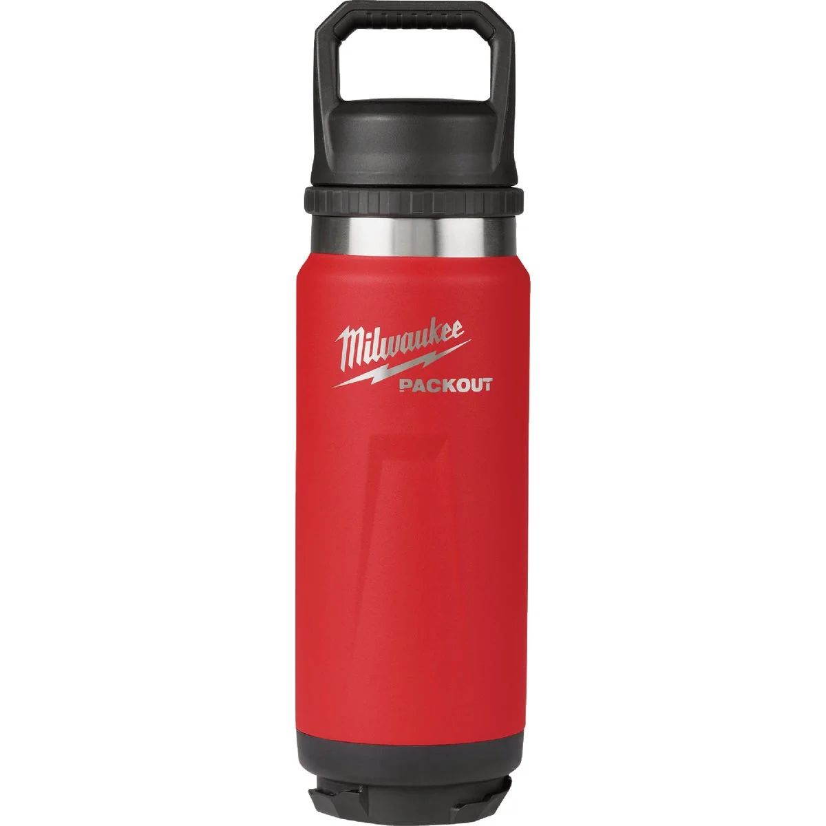 Recyclable Milwaukee PackOut 24 Oz. Red Insulated Bottle with Chug Lid Consistent