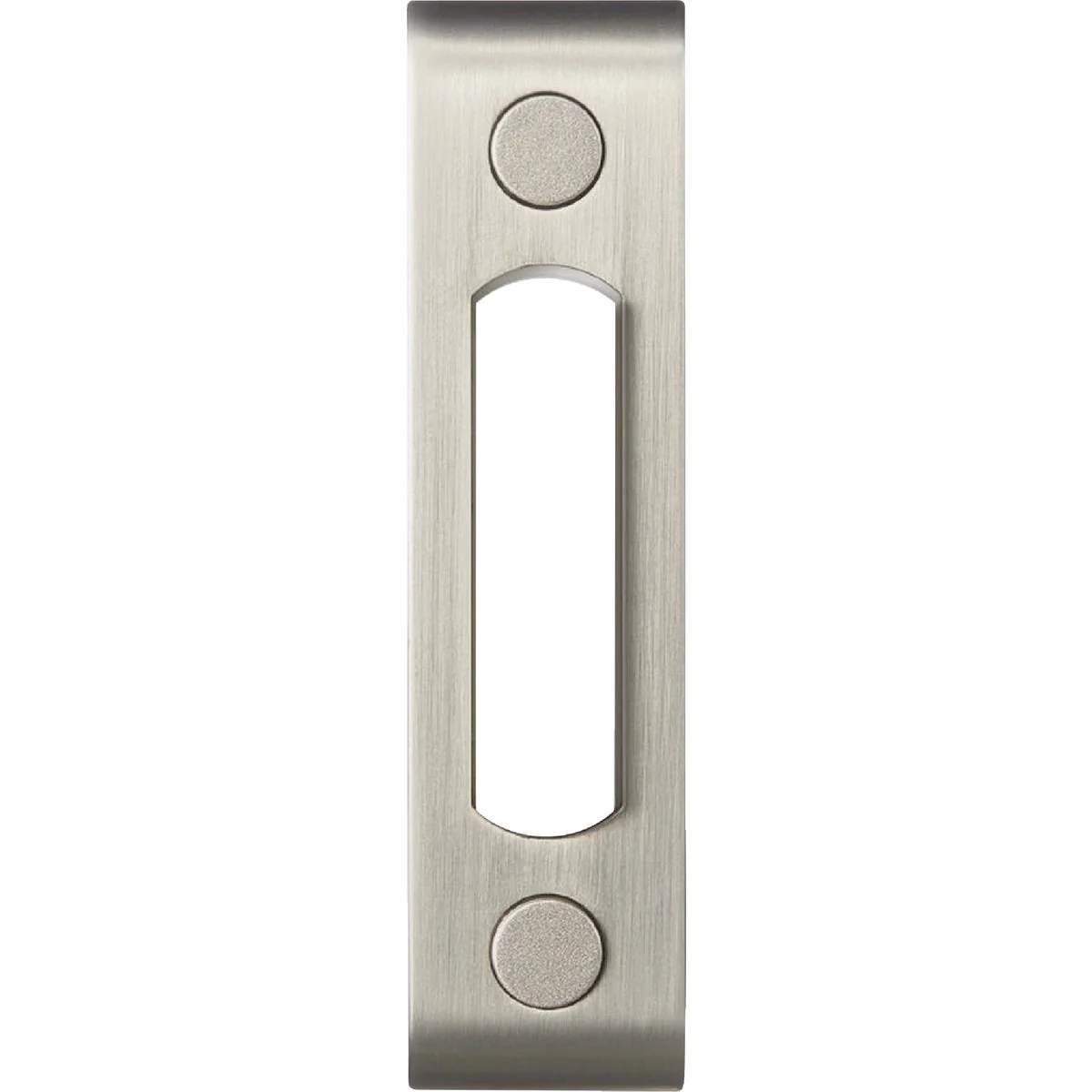 Convenient Heath Zenith Satin Nickel Metal Lighted Doorbell Button Reusable