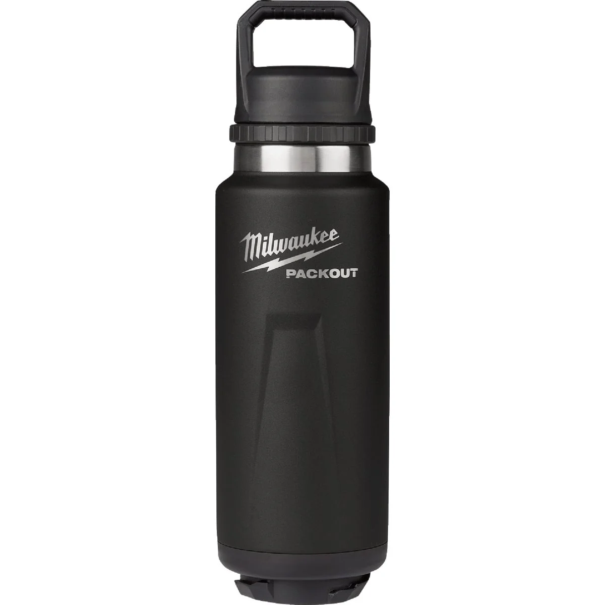 Excellent Milwaukee PackOut 36 Oz. Black Insulated Bottle with Chug Lid High-Grade