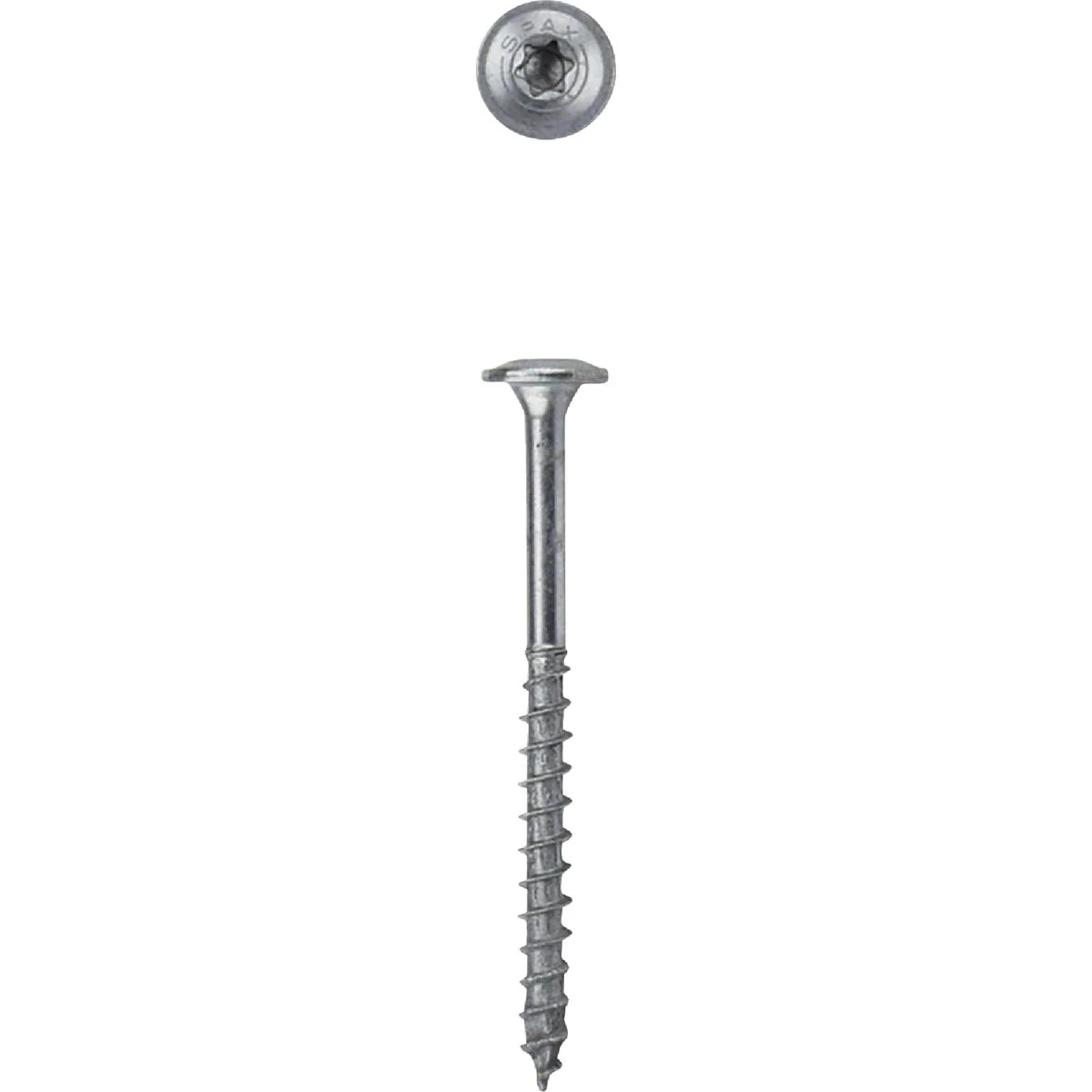Quality SPAX 8 x 2-1 2 In. Wafer Head T-20 HCR-X Exterior Rated Cabinet Screw 1 Lb. 120-Count Lightweight
