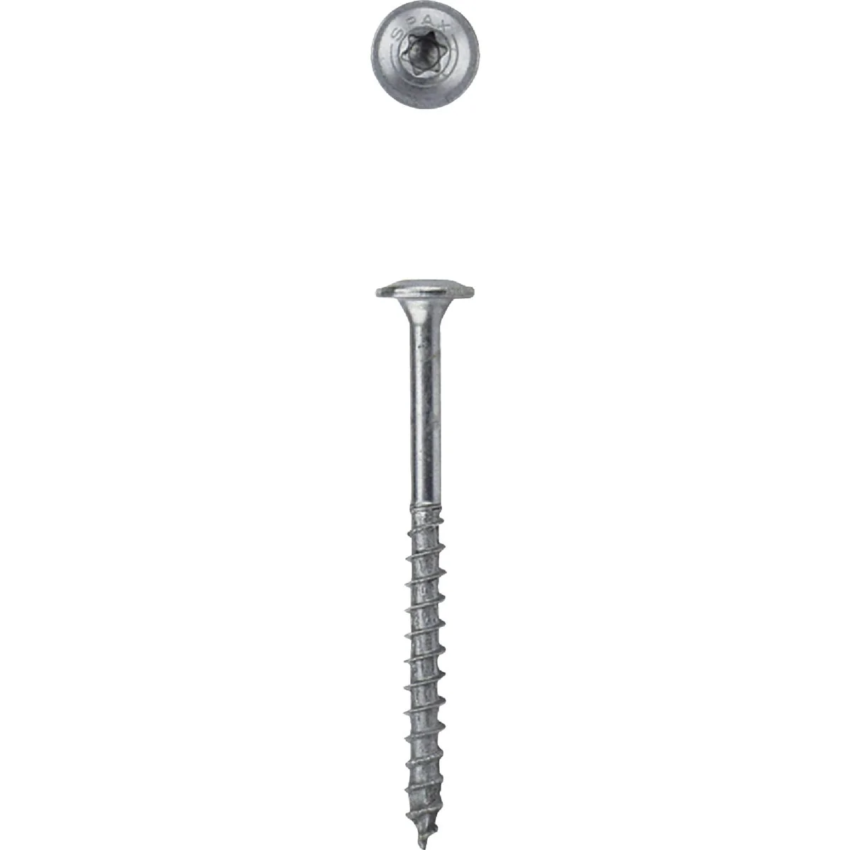 Certified SPAX 8 x 2 In. Wafer Head T-20 HCR-X Exterior Rated Cabinet Screw 1 Lb. 140-Count Efficient
