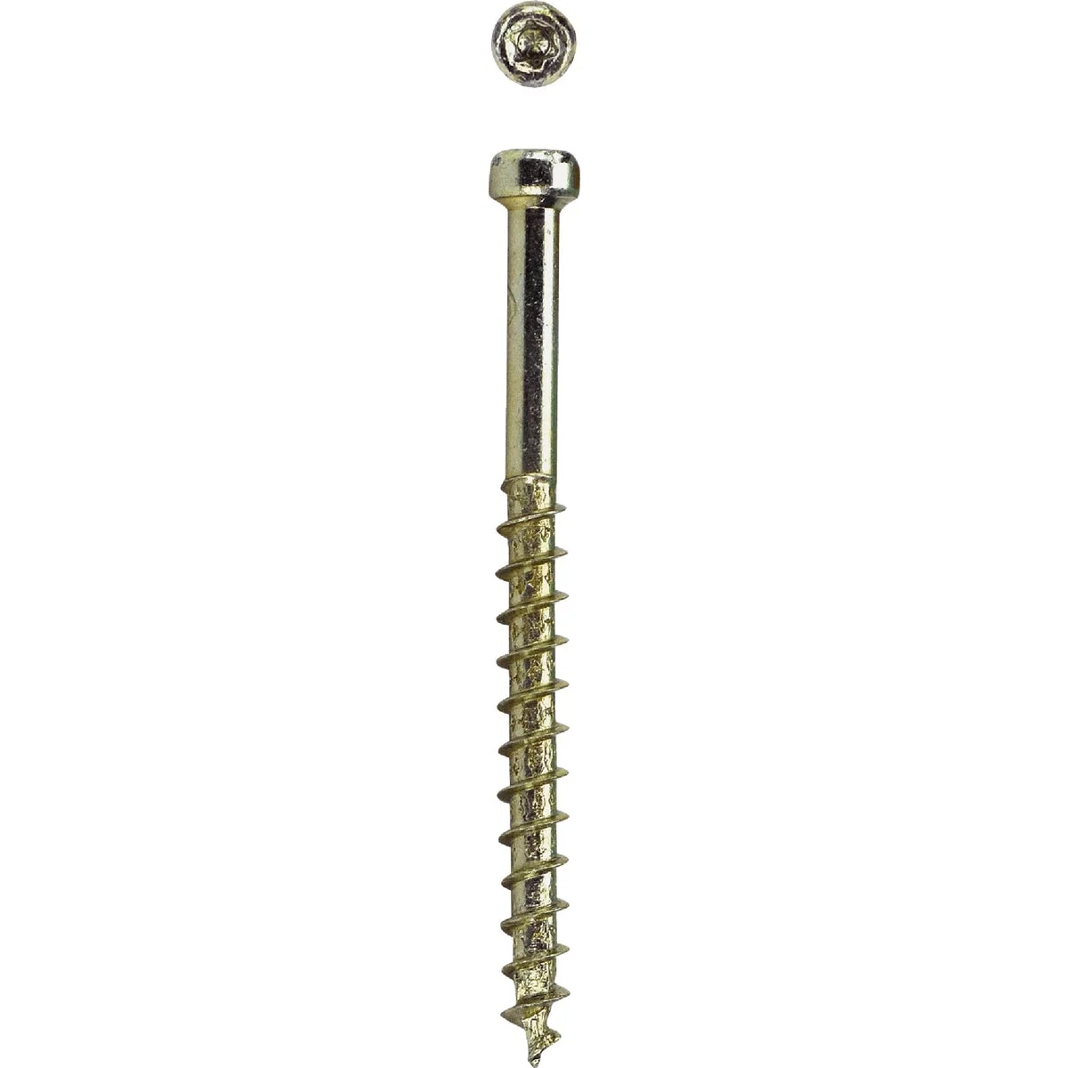 Professional SPAX 8 x 2 In. PT HCR Exterior Rated Yellow Trim Screw 100-Count First-Class