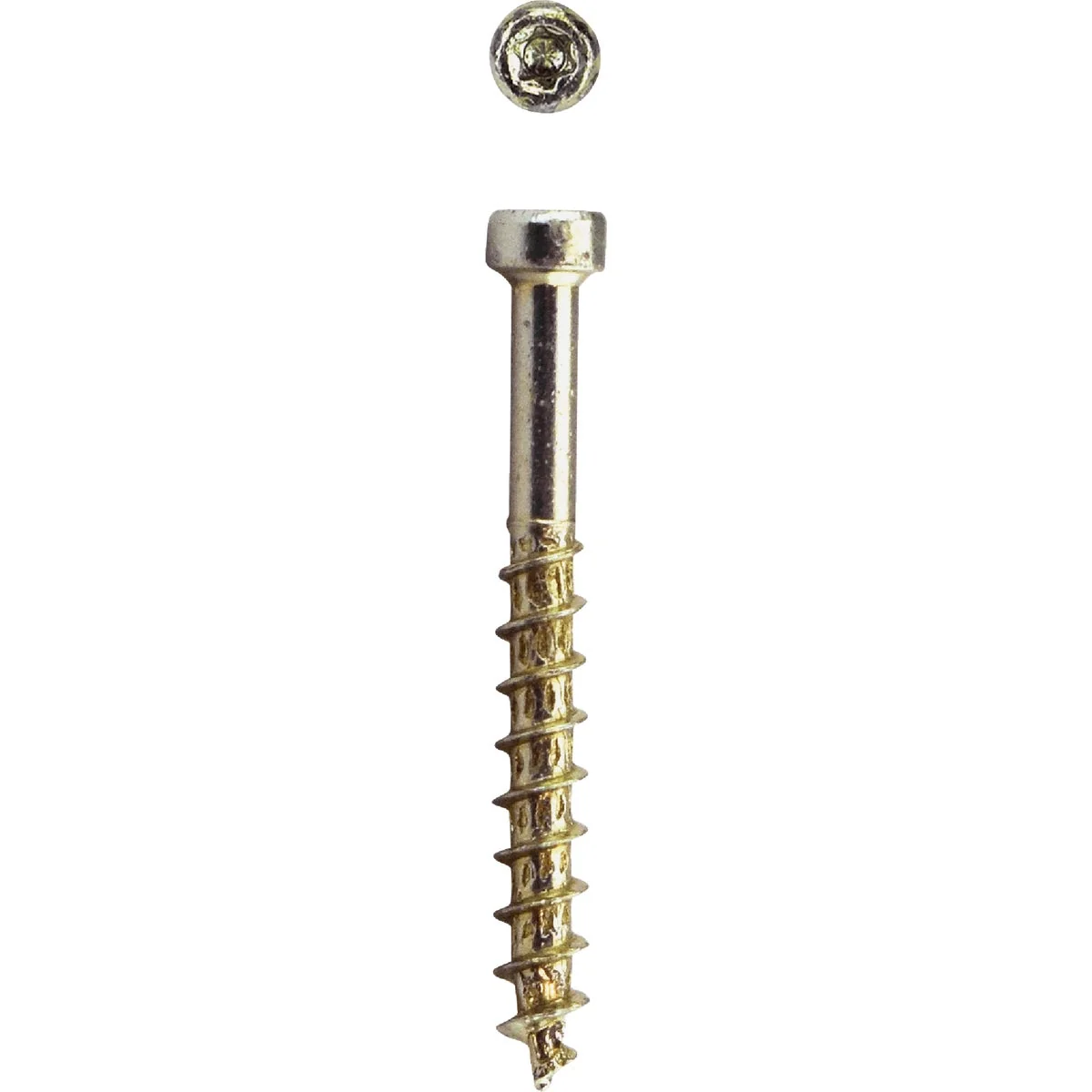 Modern SPAX 8 x 1-1 2 In. PT HCR Exterior Rated Yellow Trim Screw 100-Count Effective