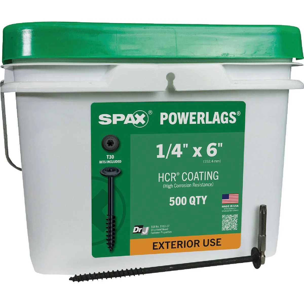 Refined SPAX 1 4 x 6 In. PowerLag Washer Head T-30 HCR Exterior Rated Lag Screw 500-Count Practical