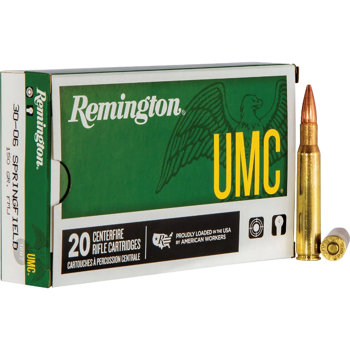 Eco-Friendly Remington 30-06 Springfield 150 Grain FMJ Centerfire Ammunition Cartridges Prestigious