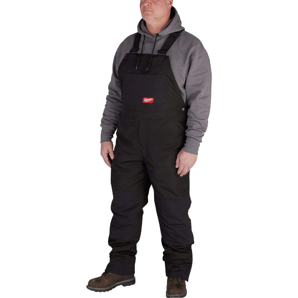 Relaxed Milwaukee FLEX Men's 2XL Black Insulated Bib Overalls Clean