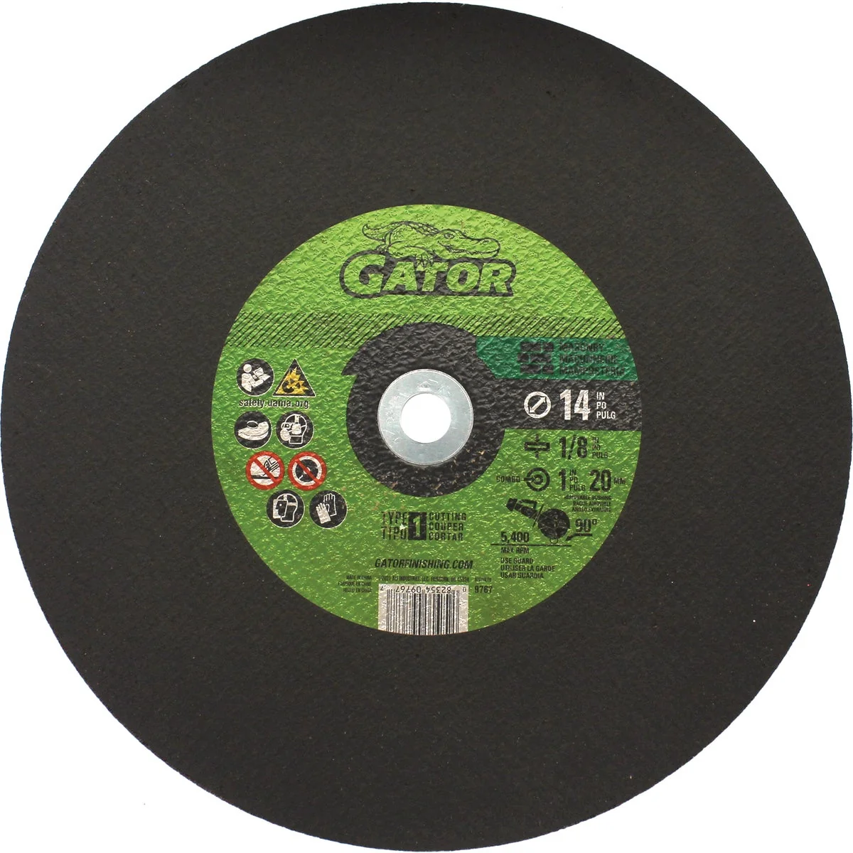 Professional Gator 14 In. x 1 8 In. x 1 In. Masonry Cut-Off Wheel High-Performance