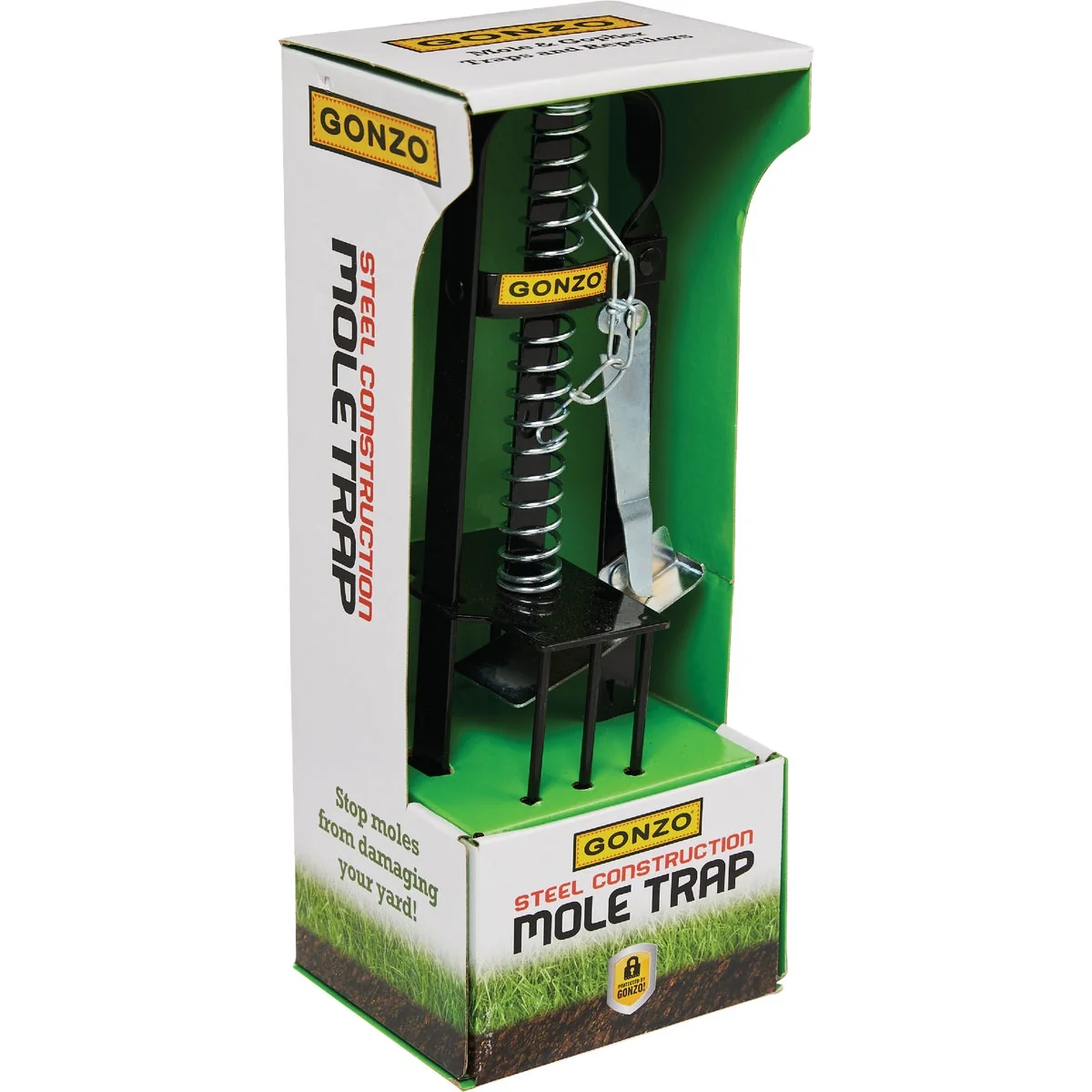 Smooth Gonzo Steel Plunger Mole Trap Flexible
