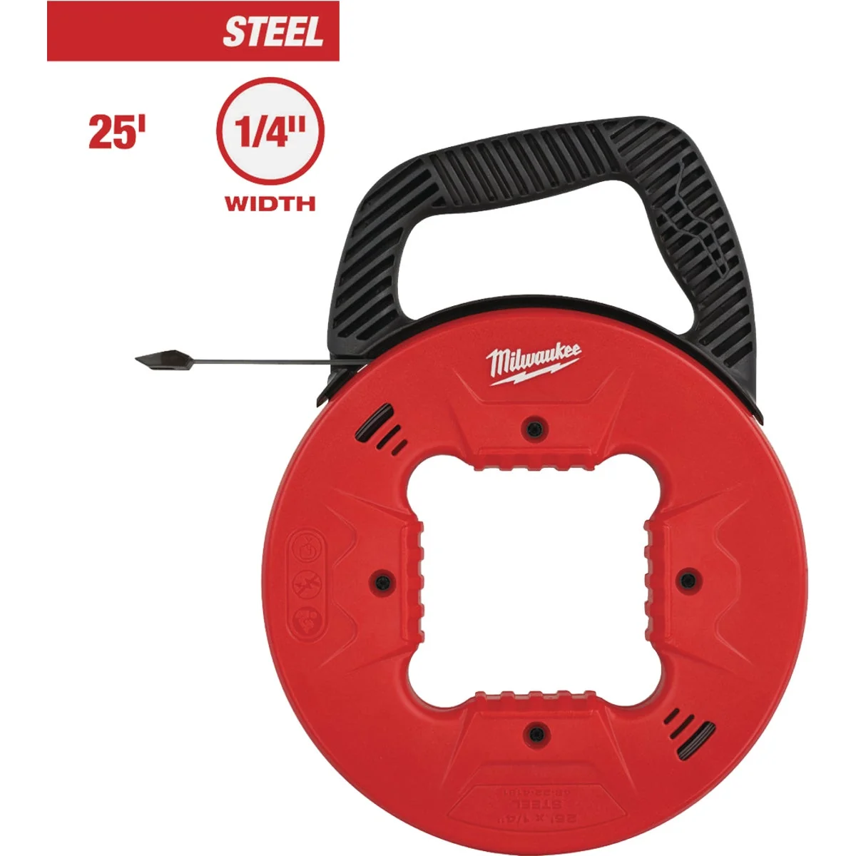 Outstanding Milwaukee 1 4 In. W. x 25 Ft. L. Steel Fish Tape Trendy
