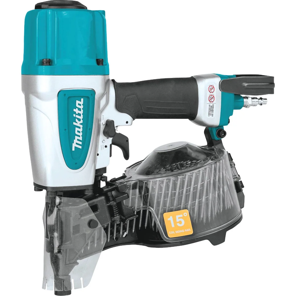 Functional Makita 15 Degree 2-1 2 In. Coil Siding Nailer Safe