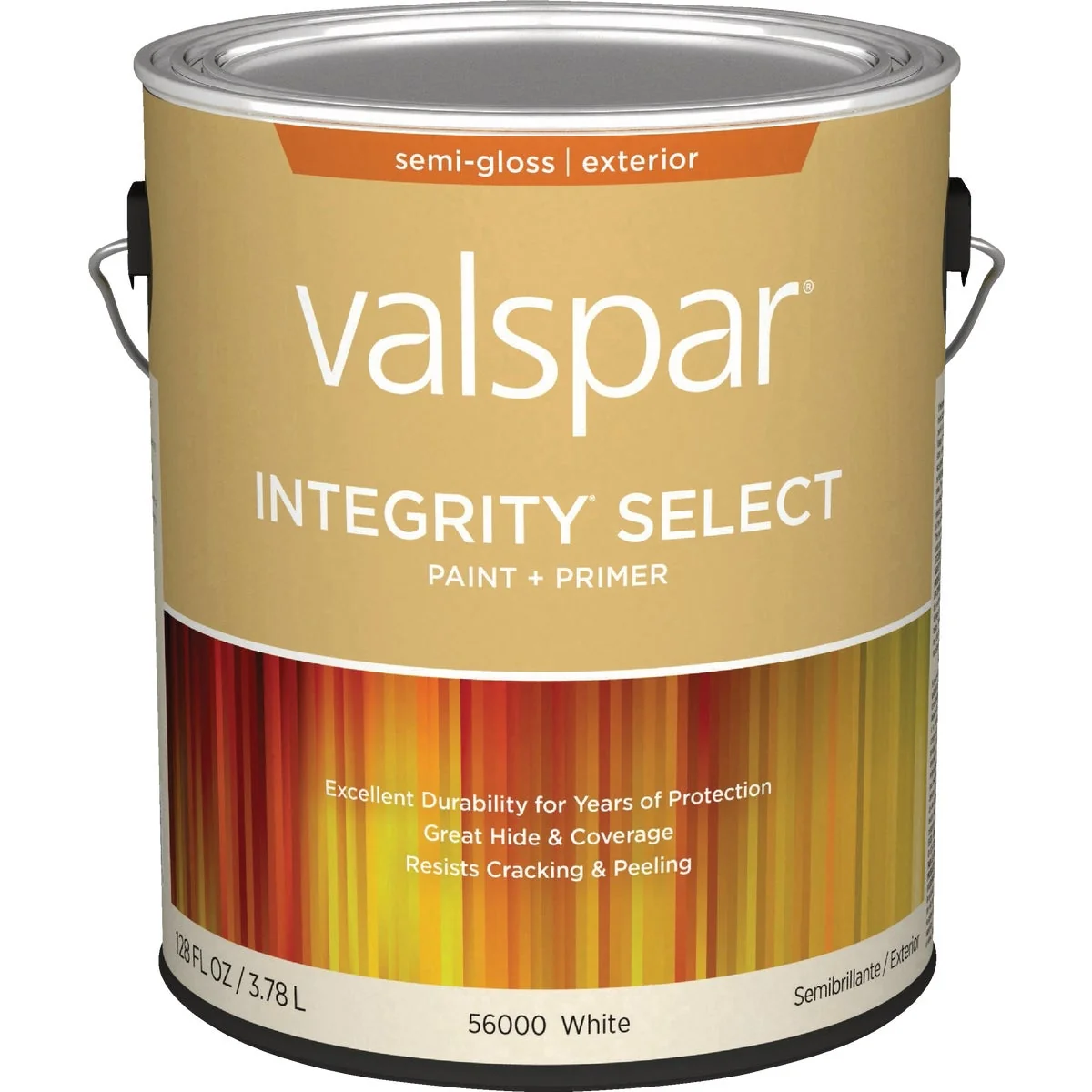 Innovative Valspar Integrity Select Semi-Gloss Paint Primer Exterior Paint White 1 Gal. Smart