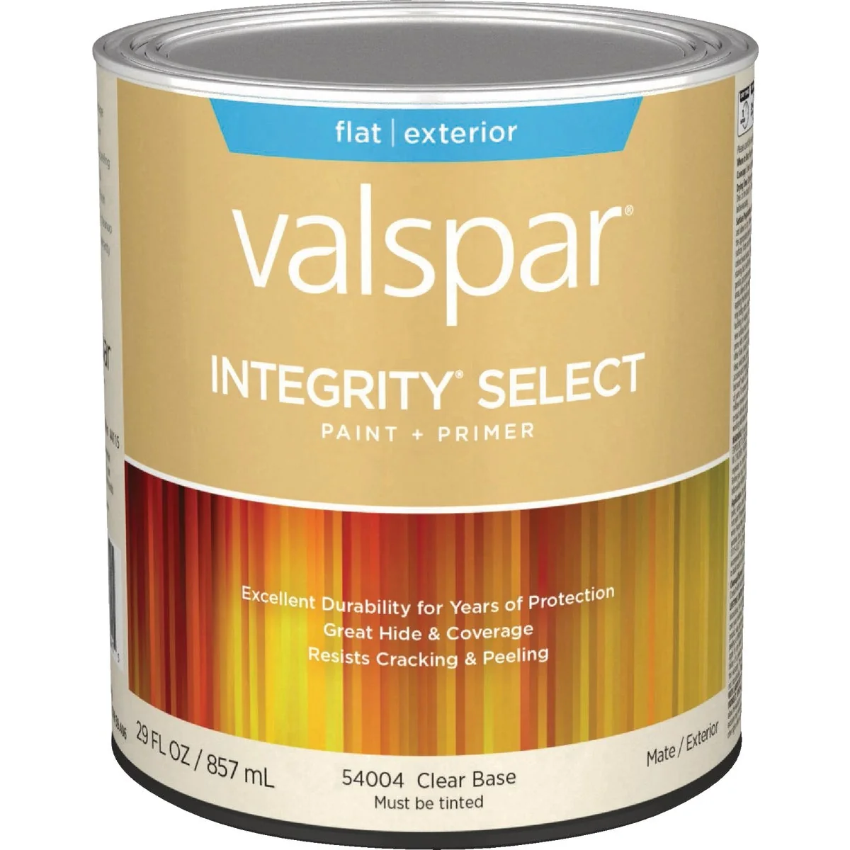 Detailed Valspar Integrity Select Flat Paint Primer Exterior Paint Clear Base 1 Qt. Prestigious
