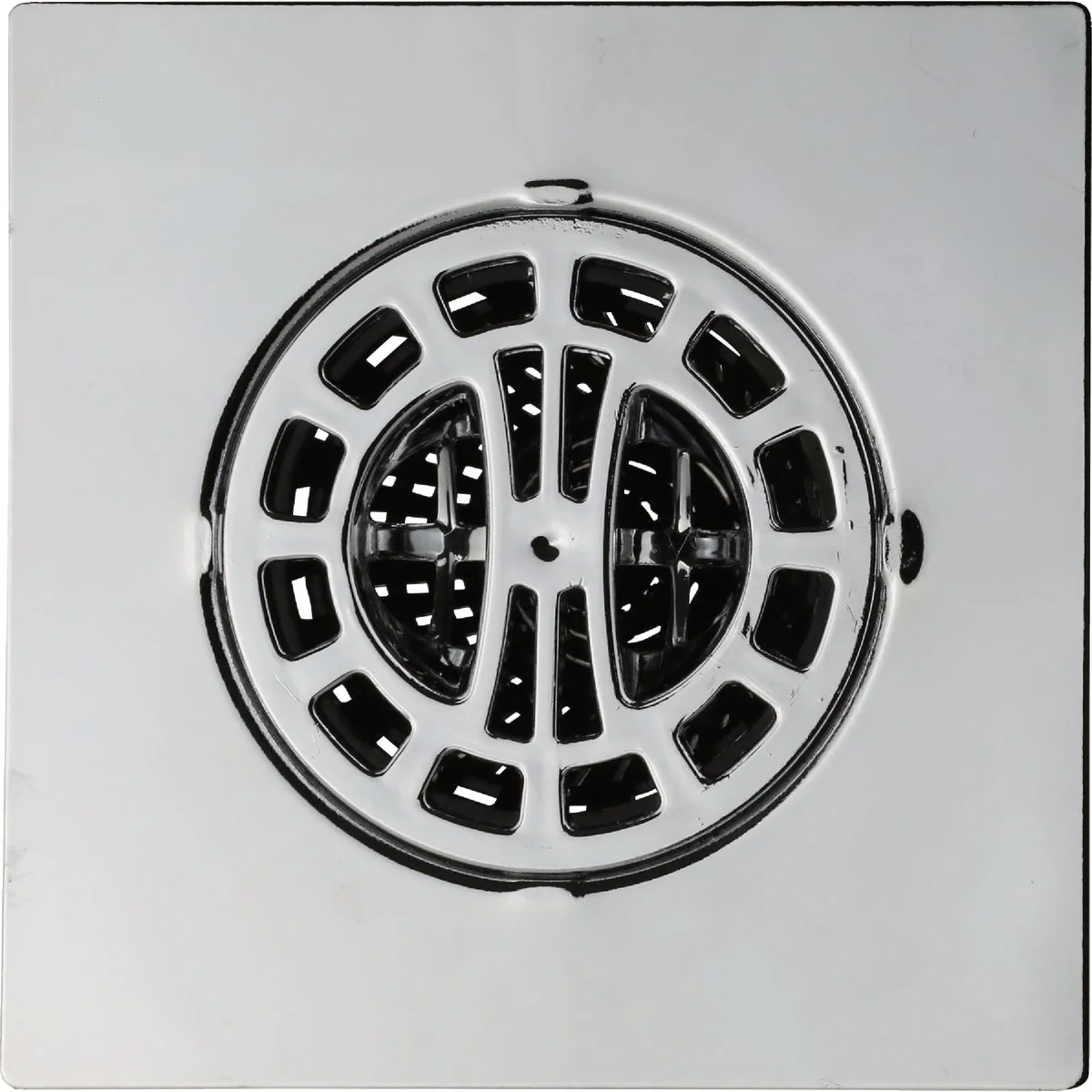 Next-Generation Danco Chrome Square Hair Catcher For Shower Drain Fine