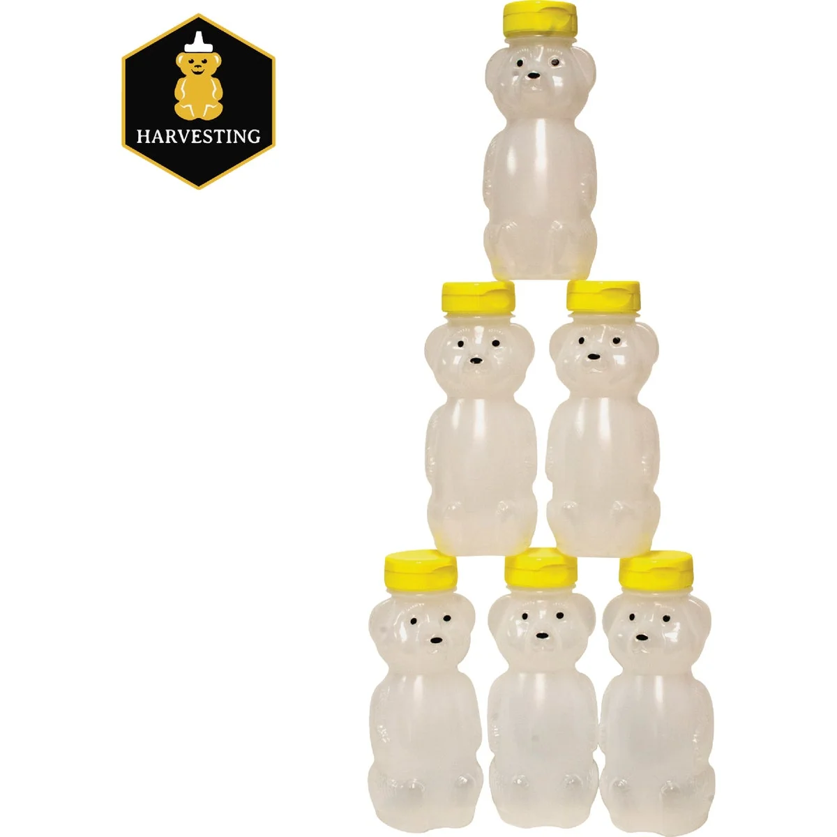 Certified Harvest Lane 8 Oz. Plastic Honeybear Bottles 6-Pack Stylish