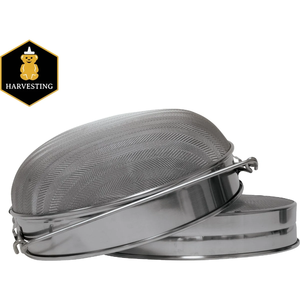 Soft Harvest Lane Stainless Steel Honey Sieve with Mesh Screen Modern